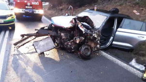 Tragédie u Mohelnice, řidič zemřel, matka a děti jsou v nemocnici