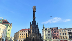 Snímkování sloupu Nejsvětější Trojice dronem