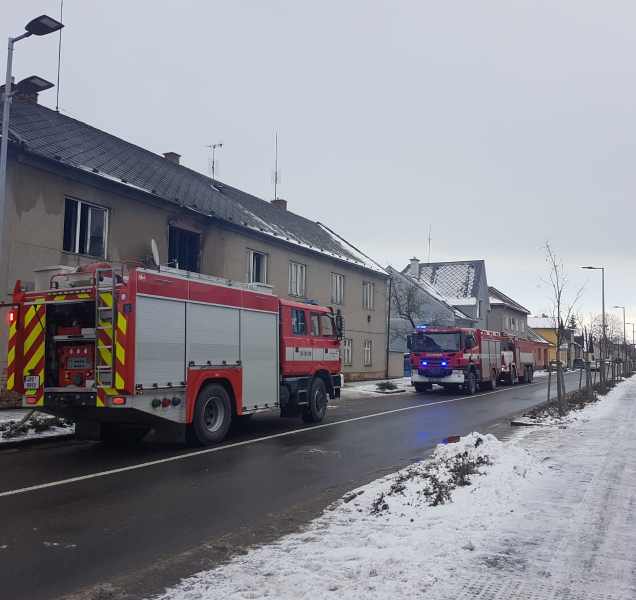 V Lošticích hořel rodinný dům