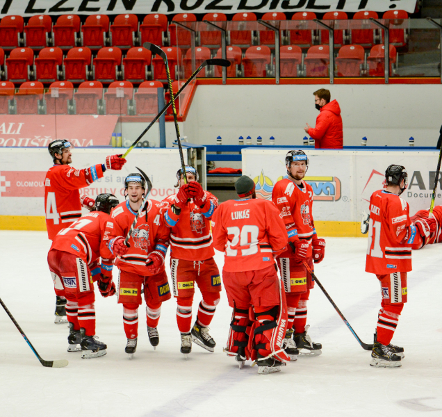 Hokejisté HC Olomouc vyřadili Plzeň, teď je čeká Sparta