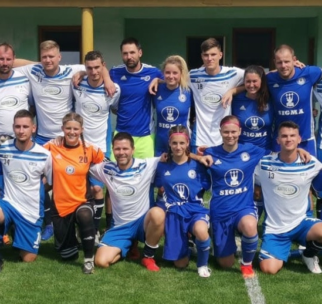 Fotbalistky SK Sigma hrály dvakrát proti mužům
