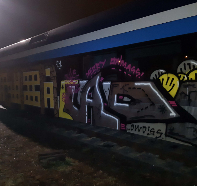 Modernizované Stadlery vylepšil vandal nepovedenou malůvkou