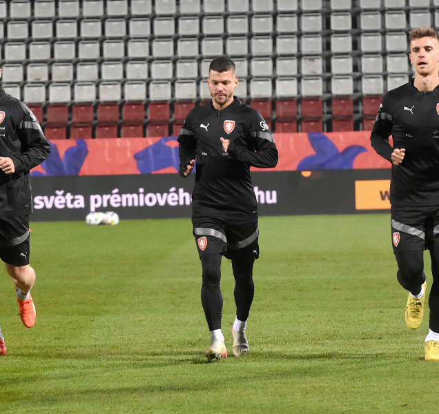 Fotbalová repre potrénovala na Andrově stadionu
