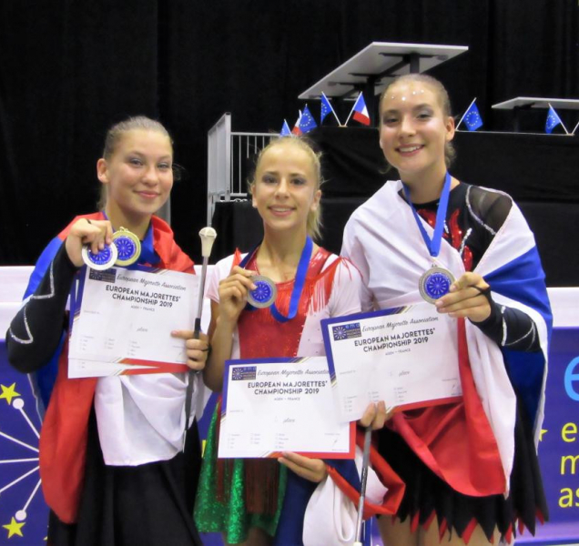 Mažoretky Linetbells vybojovaly na Evropě tři medaile