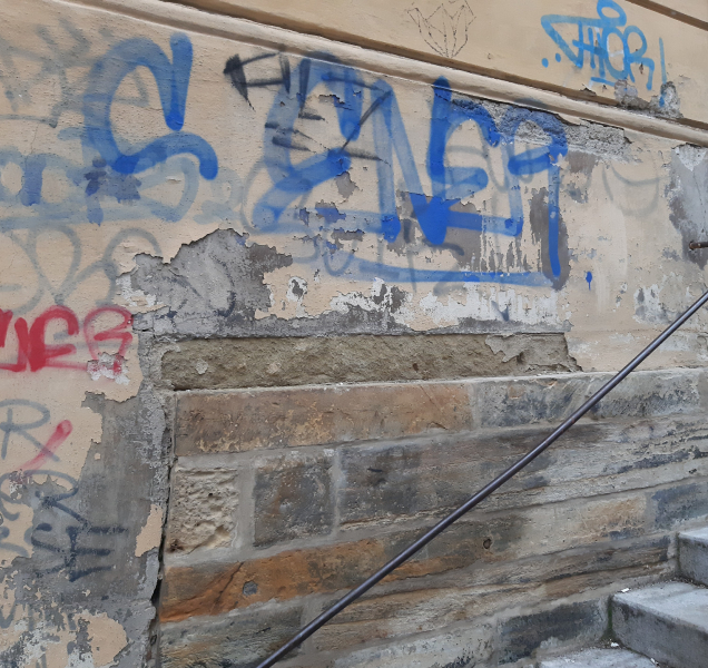 Achillovy paty Olomouce: nelegální graffiti