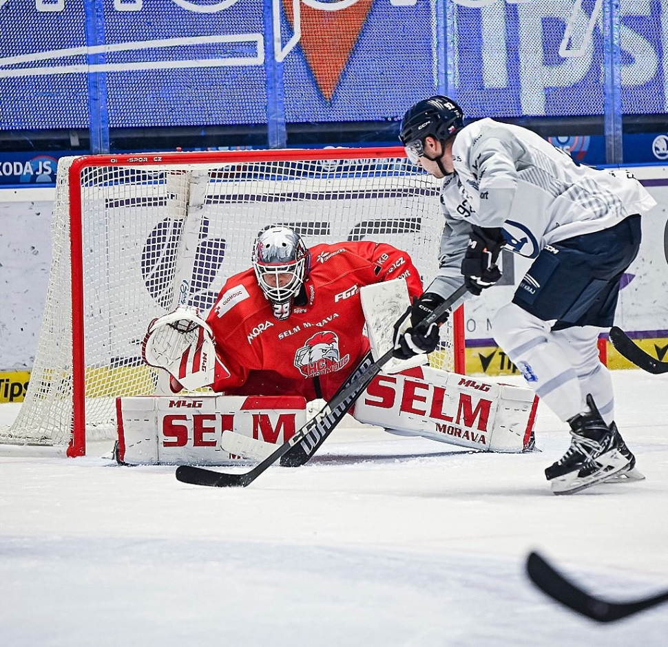 Hokejisté HC Olomouc zvládli předehrávku v Plzni