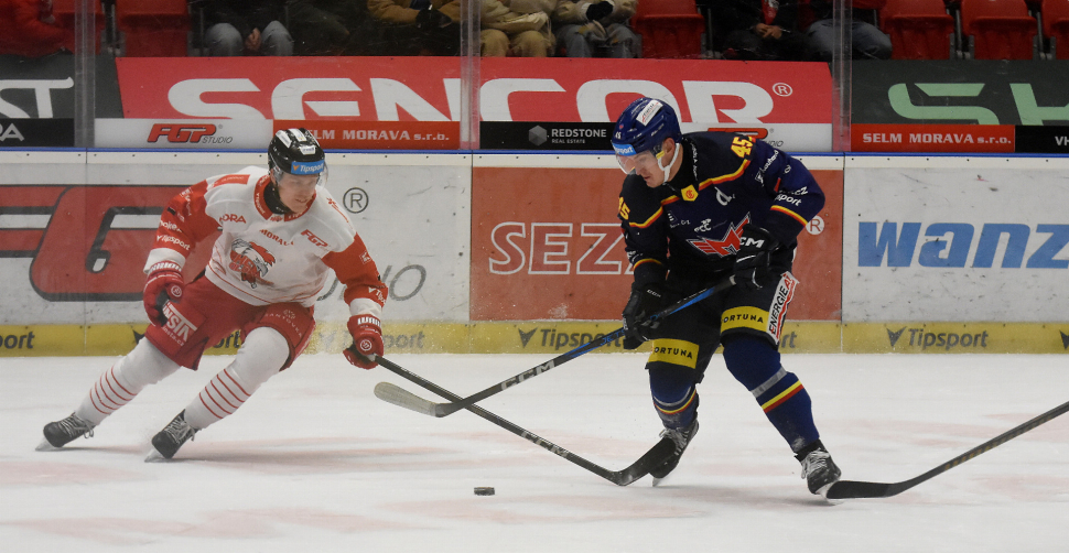 Hokejisté HC Olomouc řádili ve Vítkovicích